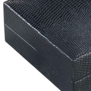 Astuccio Rinascimento collana dim. 159 x 159 x 37 mm color nero