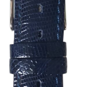 Cinturino in lucertola cucito
20 x 16 mm blu