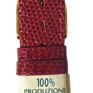Cinturino in lucertola cucito
18 mm rosso