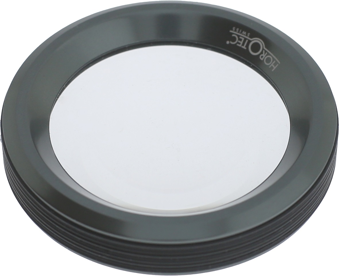 Monocolo per lucidatore in alluminio anodizzato grigio di Horotec, Ø 60 mm, ingrandimento 3x