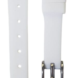 Cinturino in silicone/gomma liscio
14 mm bianco