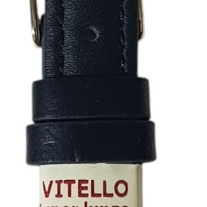 Cinturino in pelle ribordato pelle italiana super lungo
14 mm nero