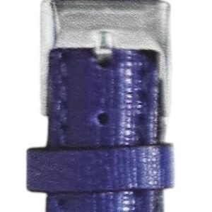 Cinturino in pelle stampa saffiano Eleganthia 16 mm blu
