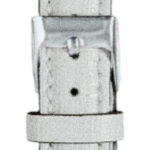 Cinturino in pelle stampa saffiano Eleganthia 16 mm bianco