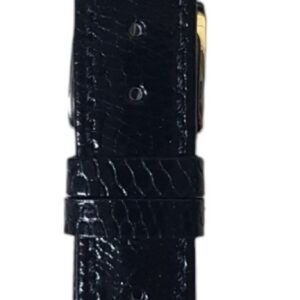 Cinturino in lucertola cucito
14 mm nero