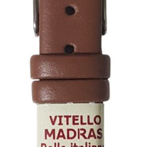 Cinturino in pelle, modello Ck, in vitello seta madras, opaco
14 mm gold
