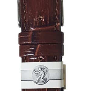 Cinturino Bornabari modello Maximo lucido 24 mm testa di moro