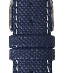 Cinturino bornabari modelloTexo 24 mm blu impuntura bianca