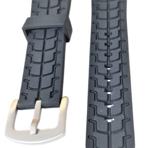 Cinturino in silicone modello snake 22 mm nero