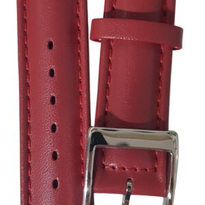 Cinturino in pelle vitello liscio, con tagli per Swatch Yroni crono gigante
rosso