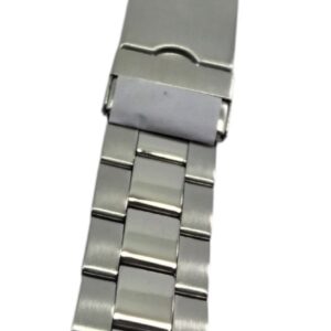 Cinturino in metallo B.M. acciaio attacco curvo modello Oyster
20 mm