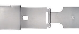 Chiusure con 1 pulsante laterale, tipo Fossil,per braccialetti, acciaio inossidabile , 20X20 mm