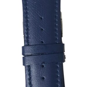 Cinturino in pelle
mm 32 blu