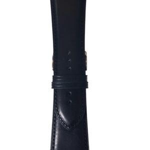 Cinturino in pelle mm 32 mm nero