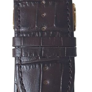 Cinturino in pelle mm 34 testa di moro