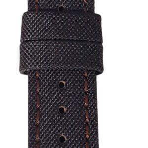 Cinturino in cordura canvas idrorepellente, fondo in lorica
18 mm testa di moro