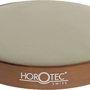 Cuscino per incassatura Horotec in alluminio marrone satinato e pelle beige Ø 75 mm