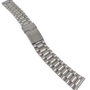 Cinturino metallo con sicurezza 18 mm