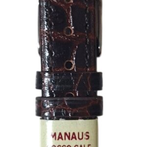 Cinturino in pelle coc&ograve; ribordato manaus cocco calf
14 mm testa di moro