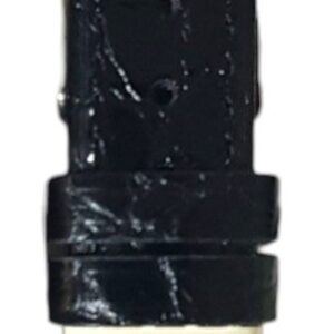 Cinturino in pelle coc&ograve; ribordato manaus cocco calf
16 mm nero