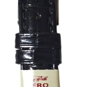 Cinturino in vero alligatore, lucido, termos.cucito
18 x 14 mm nero