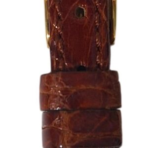 Cinturino in vero coccodrillo piatto
12 x 8 mm gold
