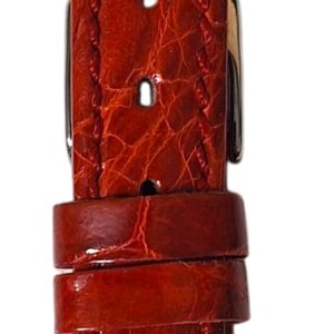 Cinturino in vero coccodrillo piatto
14 mm rosso
