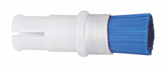 Spazzola dura in nylon blu, Ø 10 mm