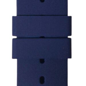 Cinturino in silicone/gomma liscio
20 mm blu