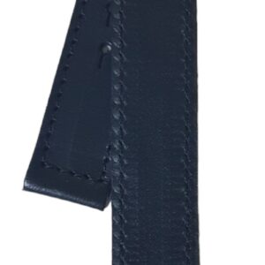 Cinturino con bottone in pelle foderato
12 mm nero