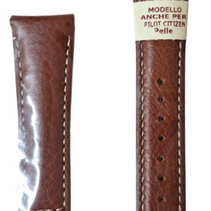 Cinturino in pelle imbottito ideale per Citizen Pilot 23 mm gold
