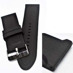 Cinturino in silicone basic, bombato al centro 24 mm
