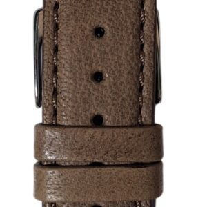 Cinturino in pelle tranciato, imbottito, punta quadra, Plutone, Bornabari
18 mm tortora