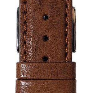 Cinturino in pelle tranciato, imbottito, punta quadra, Plutone, Bornabari
22 x 18 mm cuoio