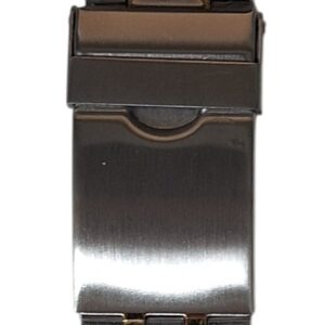 Cinturino in metallo acciaio bicolore con sicura
22 mm
