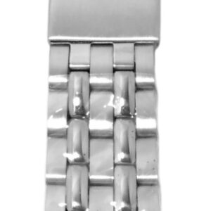 Cinturino metallo acciaio attacco dritto chiusura con sicurezza 22 mm