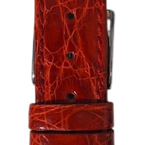 Cinturino in vero coccodrillo piatto
18x14 mm rosso
