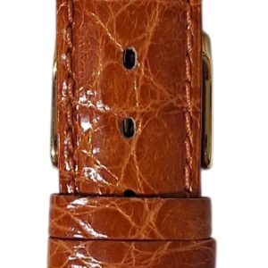 Cinturino in vero coccodrillo semi bombato
20x16 mm arancione