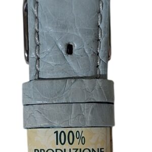 Cinturino in vero coccodrillo semi bombato
20x16 mm celeste