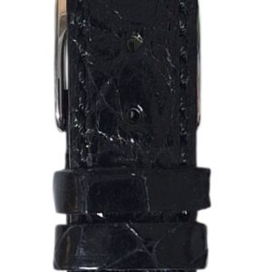 Cinturino in vero coccodrillo piatto
20x14 mm nero