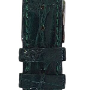 Cinturino in vero coccodrillo piatto
20x14 mm verde
