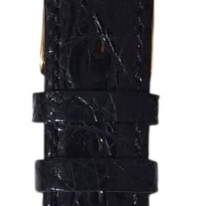 Cinturino in vero coccodrillo piatto
20x16 mm nero