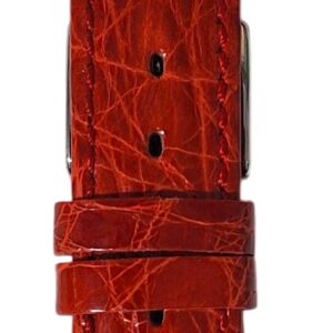 Cinturino in vero coccodrillo piatto
20x16 mm rosso
