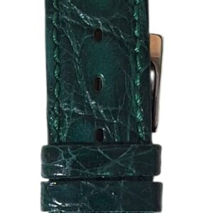 Cinturino in vero coccodrillo piatto
20x16 mm verde