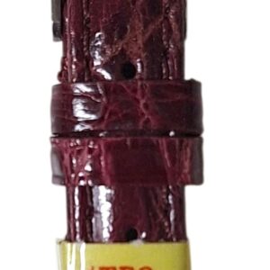 Cinturino in vero coccodrillo semi bombato
12 mm bordeaux xl