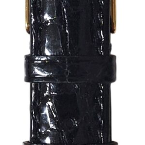 Cinturino in vero coccodrillo semi bombato
20 x 16 mm nero xl