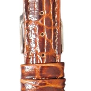Cinturino cocco stampa calf brasile
18 x 14 mm testa di moro Bornabari