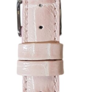 Cinturino in pelle stampata cocco, tranciato imbottito, parallelo punta lancia
8 mm rosa Bornabari