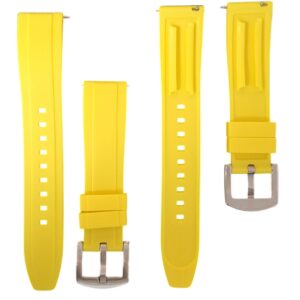 Cinturino in silicone 20 mm giallo