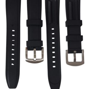 Cinturino in silicone 22 mm nero